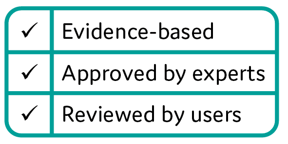 Our information is evidence-based, approved by experts and reviewed by users.