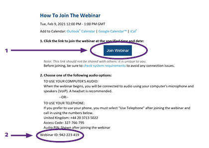 How to join a webinar via your computer