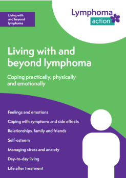 Front cover of Living with and beyond lymphoma book