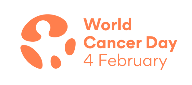 World Cancer Day orange logo 