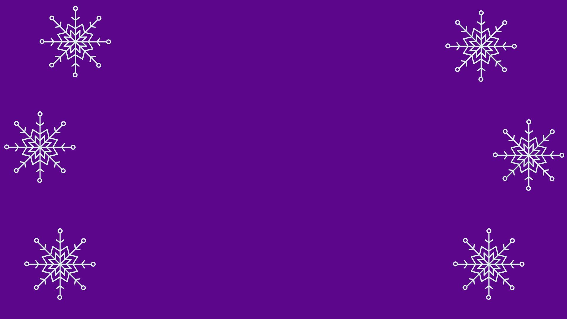 white snowflakes on purple background 