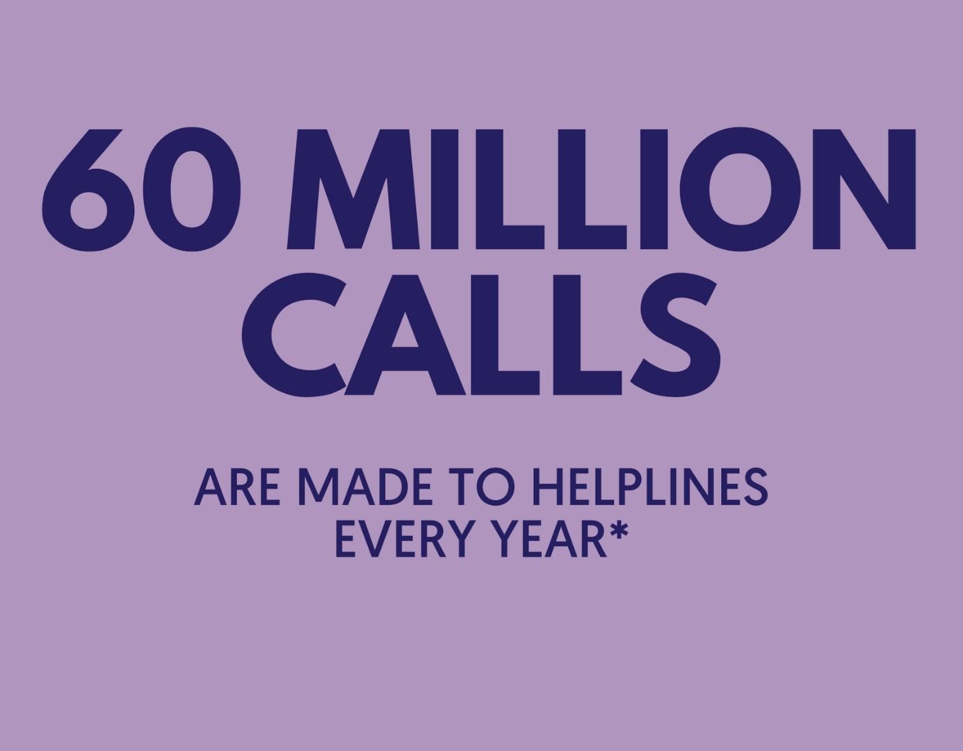 60 million calls to helplines hero
