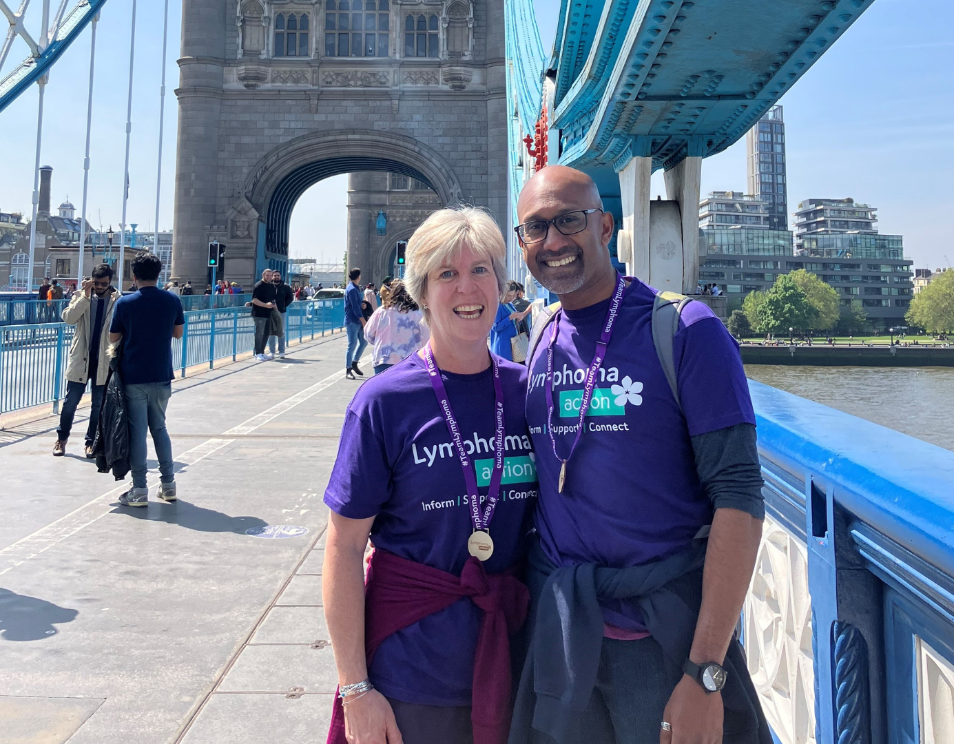 Ahilan and Tracey at Bridges of London