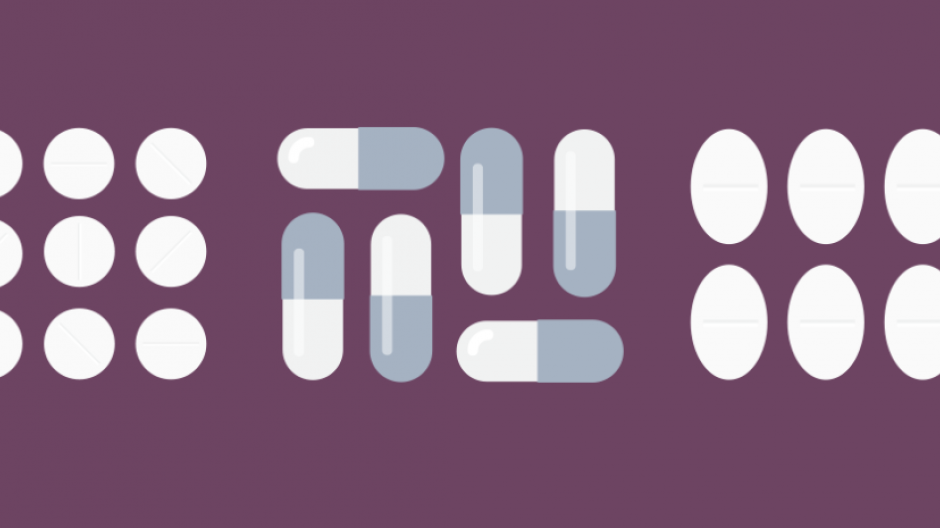 graphics of medicines on plain background from Scottish Medicines Consortium 