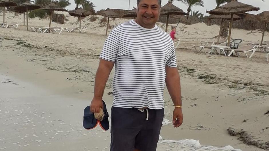 Man standing on a beach