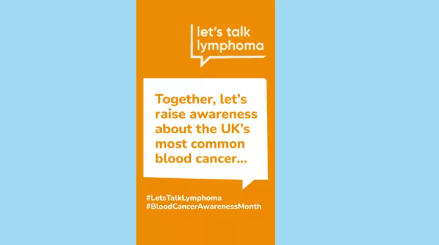 Social media story template for Blood Cancer Awareness Day