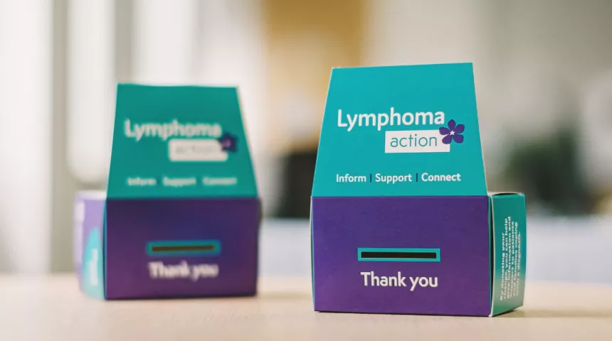 Lymphoma Action collection boxes