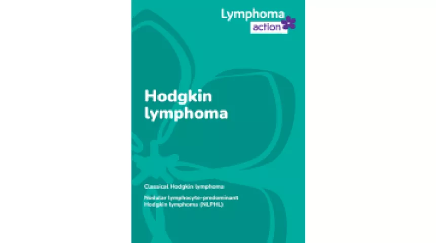 Front cover of Hodgkin lymphoma information book