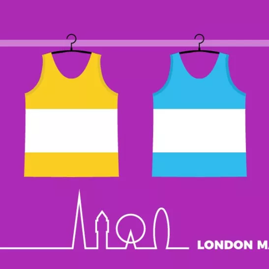 London Marathon 2019 running vests Just Giving