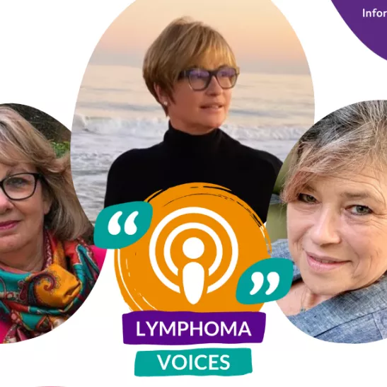 Lymphoma Voices podcast with Emma Forbes and Sarah Standing