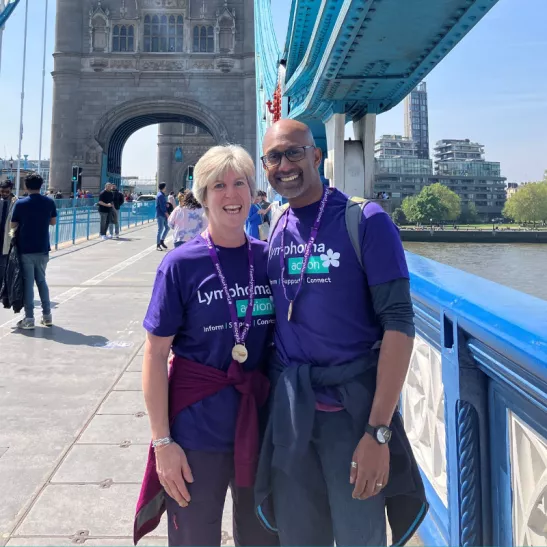 Ahilan and Tracey at Bridges of London