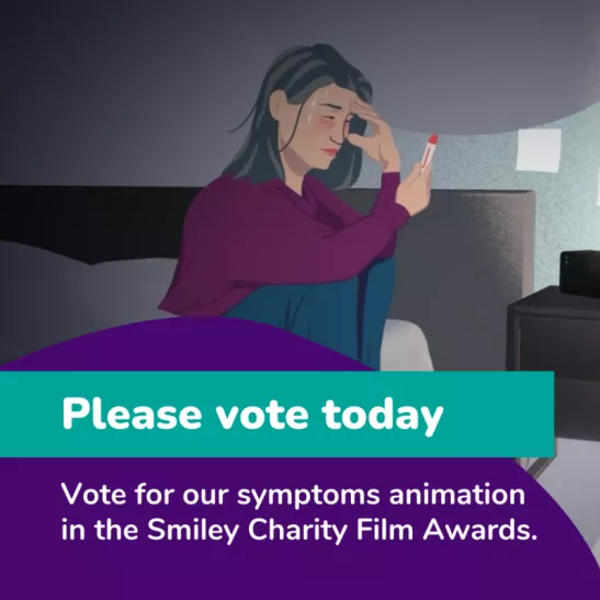 Vote for our symptoms animation in the Smiley Charity Film Awards