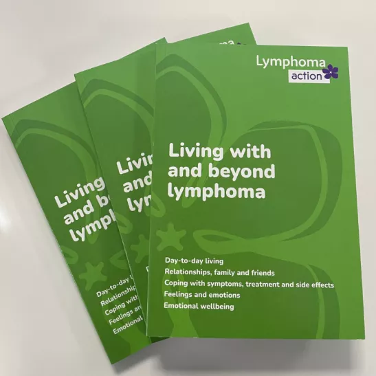 Living with and beyond lymphoma book listing image