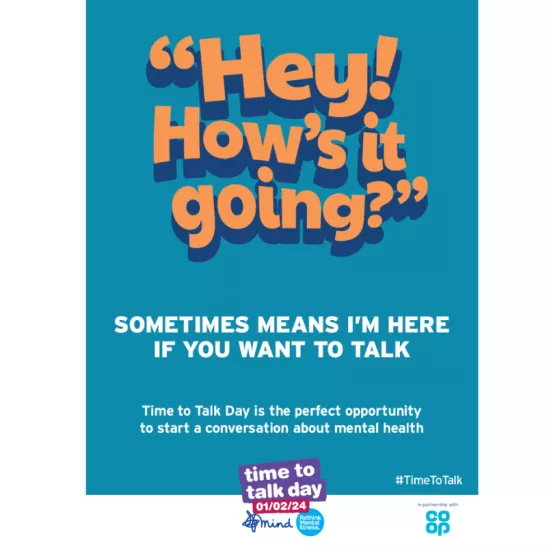 Time to talk day poster