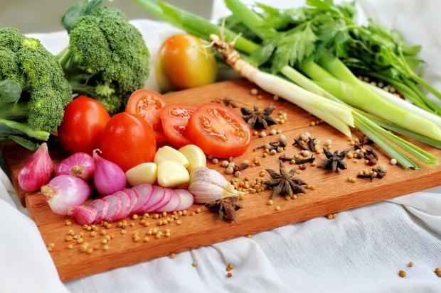 A range of colourful and healthy foods