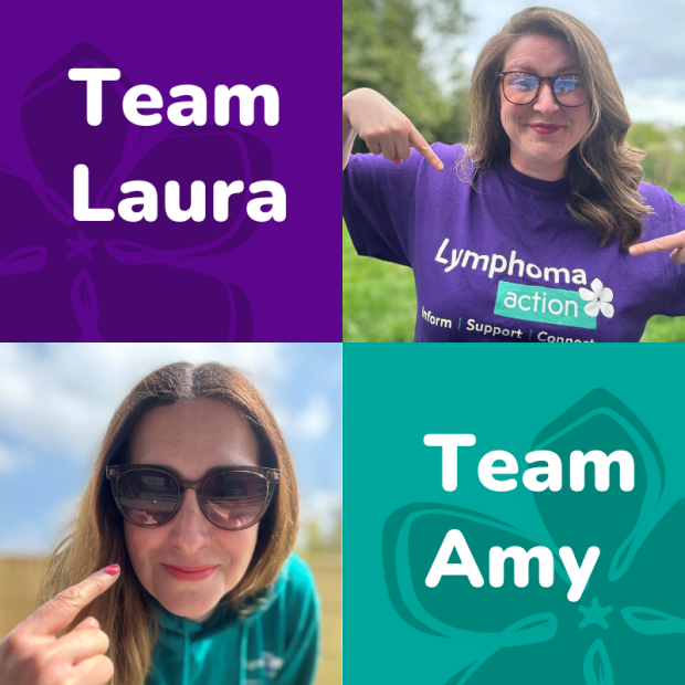 Amy from Team Amy and Laura from Team Laura
